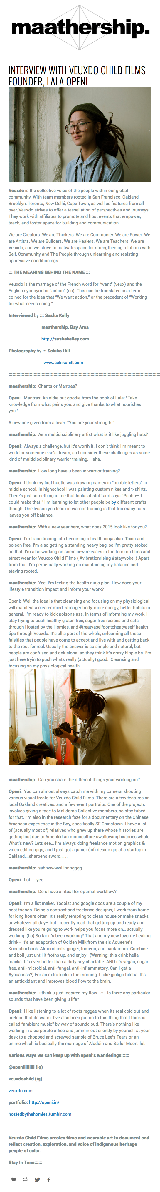 maathership interview